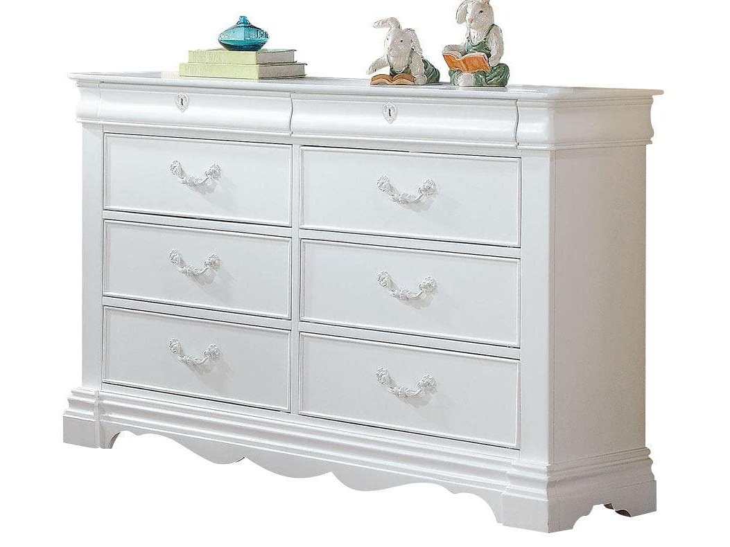 Estrella Youth Dresser in White - Ornate Home