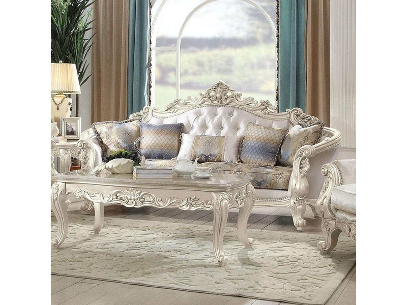 Furniture Gorsedd Sofa in Antique White 52440 - Ornate Home