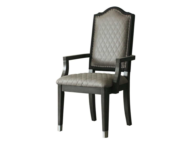 House Beatrice Arm Chair in Charcoal (Set of 2) 68813 - Ornate Home