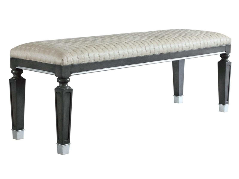 House Beatrice Bench in Light Gray - Ornate Home