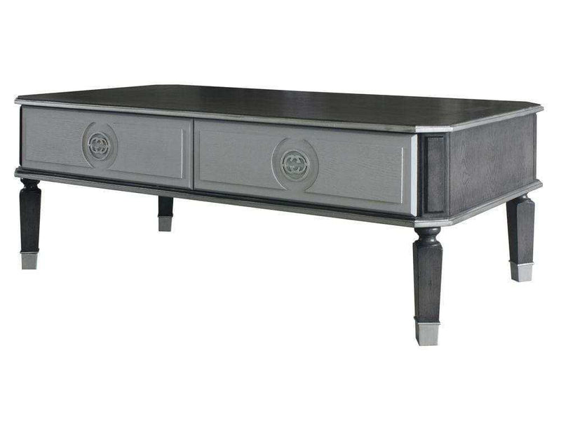 Acme Furniture House Beatrice Rectangular Coffee Table in Charcoal 88815 - Ornate Home