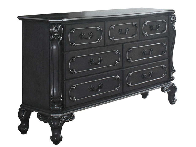 House Delphine 7Drawer Dresser in Charcoal - Ornate Home