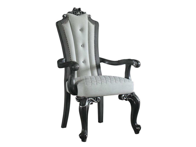 House Delphine Arm Chair in Charcoal (Set of 2) - Ornate Home