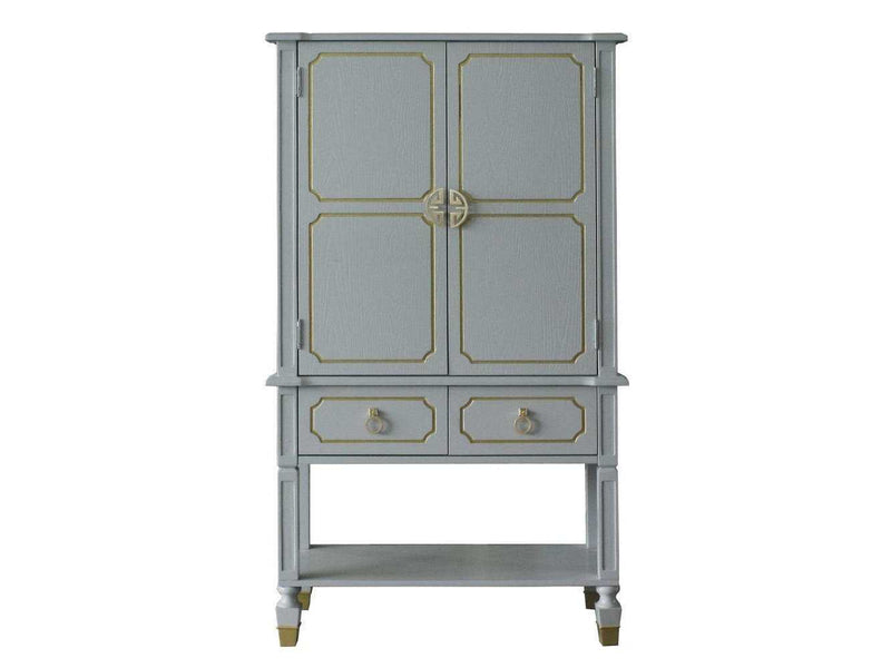 Acme Furniture House Marchese Cabinet in Pearl Gray 68865 - Ornate Home