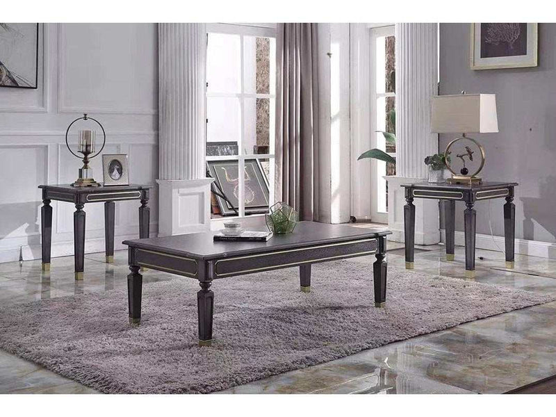 Acme Furniture House Marchese End Table in Tobacco 88862 - Ornate Home