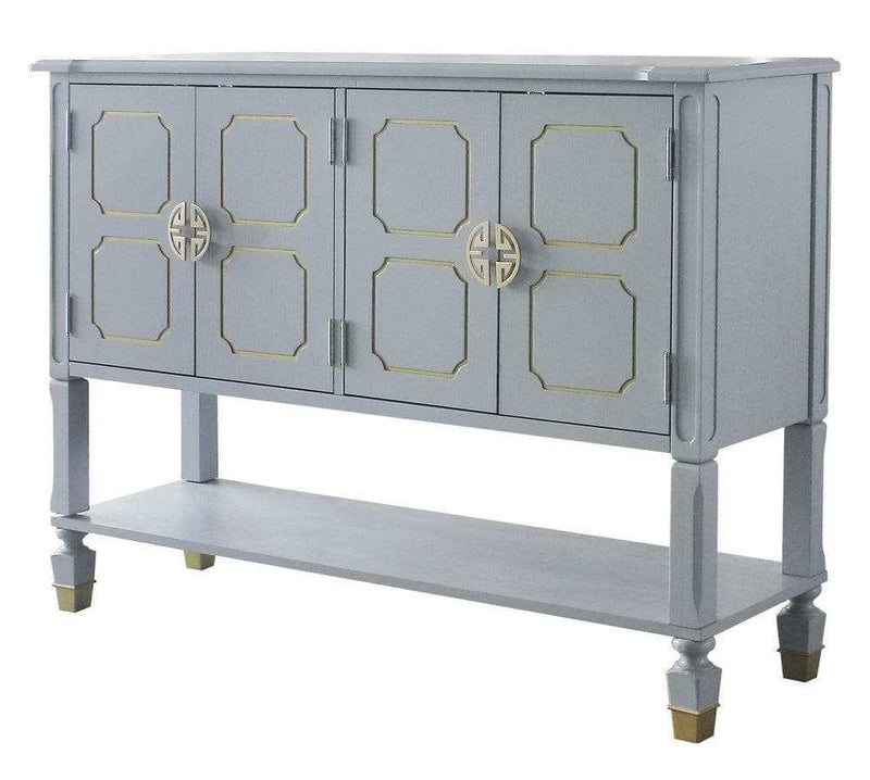 House Marchese Server in Pearl Gray - Ornate Home