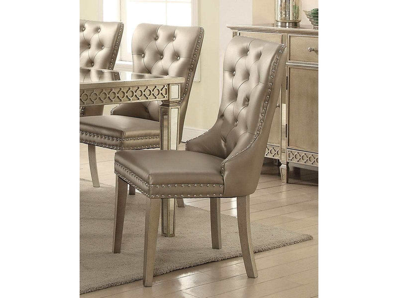 Kacela Side Chair in Champagne (Set of 2) 72157 - Ornate Home