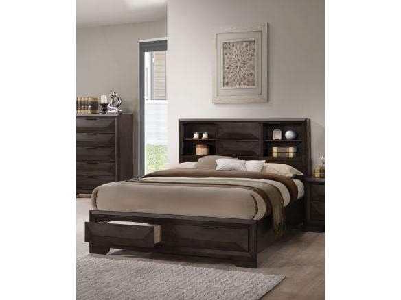 Acme Furniture Merveille Queen Storage Bed in Espresso 22870Q - Ornate Home
