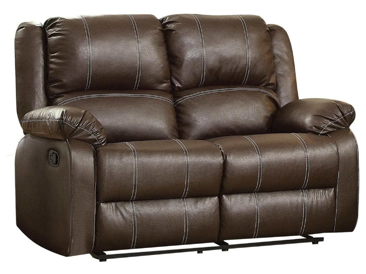 Zuriel Motion Loveseat in Brown 52281 - Ornate Home