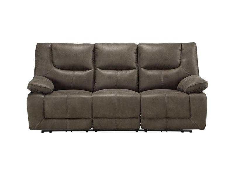Acme Harumi Power Motion Sofa in Gray Leather-Aire 54895 - Ornate Home