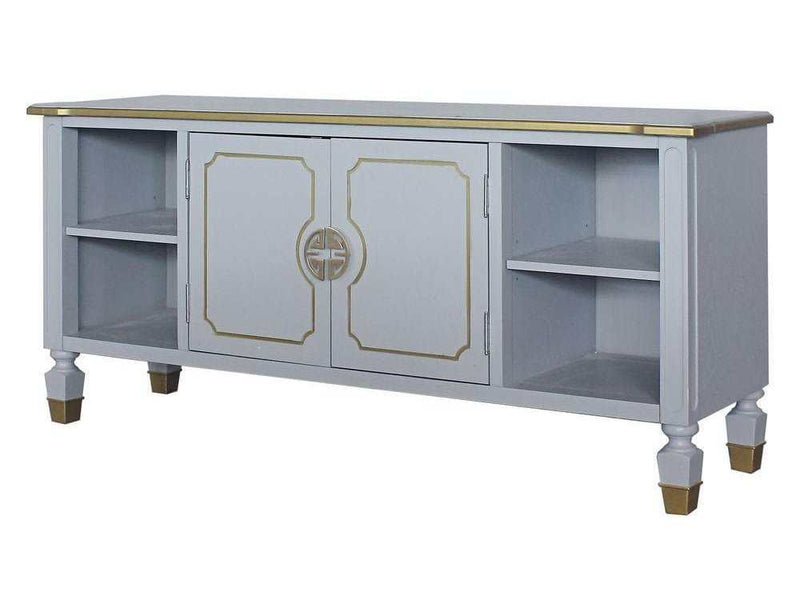 ACME House Marchese TV Stand in Pearl Gray 91993 - Ornate Home