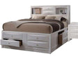 Ireland Queen Storage Bed in White - Ornate Home