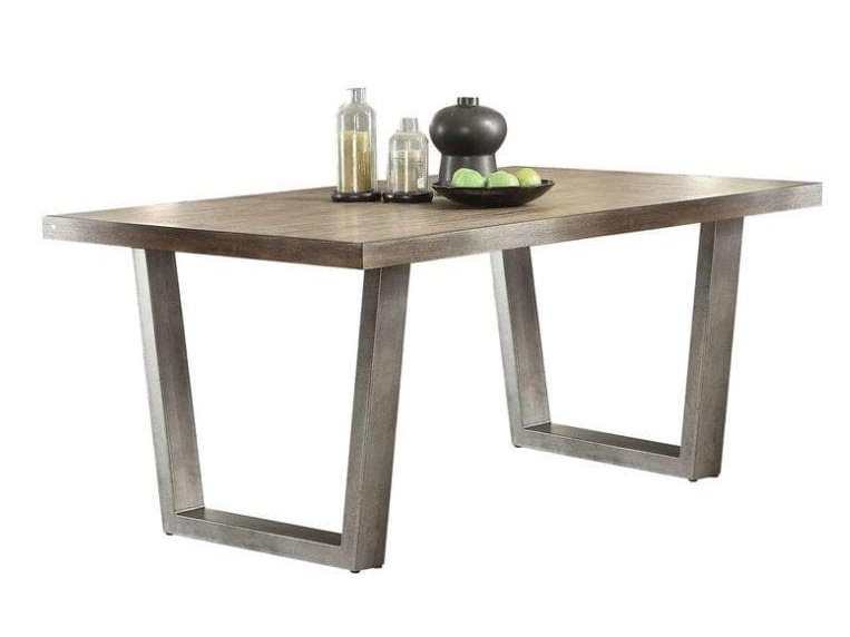 Lazarus Dining Table in Gray - Ornate Home
