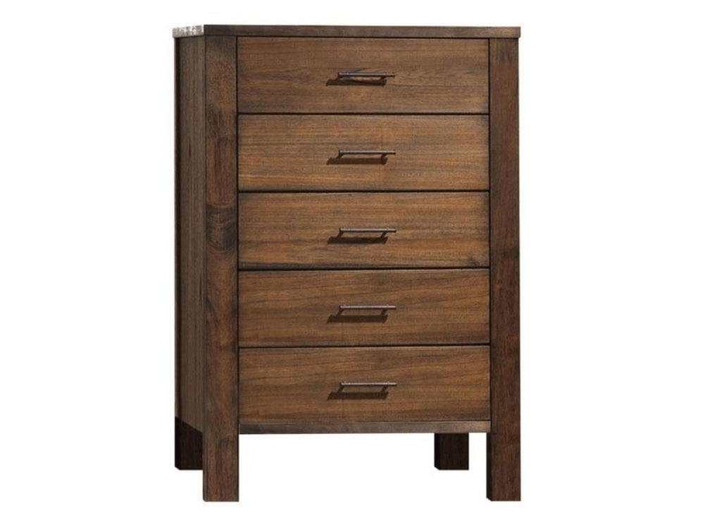 Merrilee 5Drawer Chest in Oak 21686 - Ornate Home