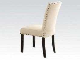 Nolan Side Chair (Set of 2) in Linen/Weathered Black 72852 - Ornate Home