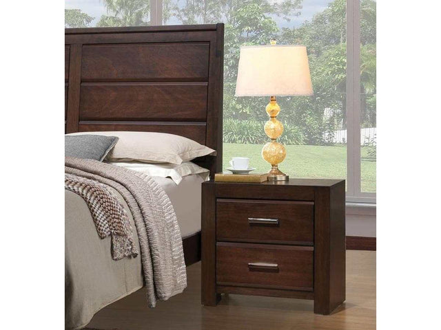 Oberreit 2 Drawer Nightstand in Walnut 25793 - Ornate Home