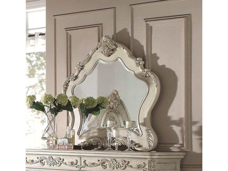 Acme Ragenardus Mirror in Antique White 27014 - Ornate Home