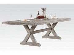 Rocky Rectangular Dining Table in Gray Oak 72860 - Ornate Home