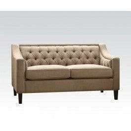 Suzanne Loveseat in Beige Fabric - Ornate Home