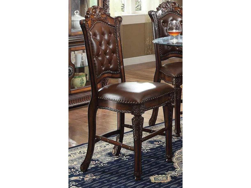 Vendome Counter Height Chair with Tufted Back (Set of 2) in Cherry - Ornate Home