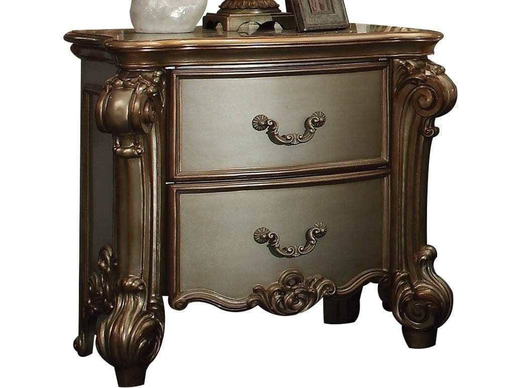 Vendome Nightstand in Gold Patina - Ornate Home