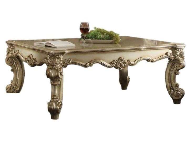 Acme Vendome Rectangular Coffee Table in Gold Patina 83120 - Ornate Home