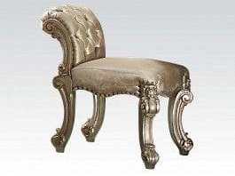 Vendome Vanity Stool Gold Patina - Ornate Home