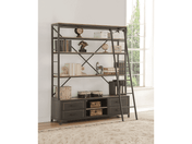 Actaki Sandy Gray Bookshelf & Ladder - Ornate Home