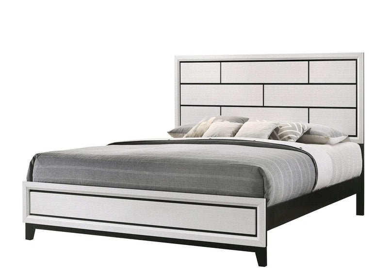 Akerson Chalk White Panel Bedroom Set - Ornate Home