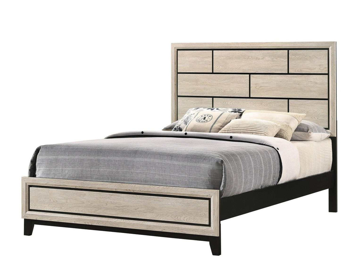 Akerson Driftwood Twin Panel Bed - Ornate Home