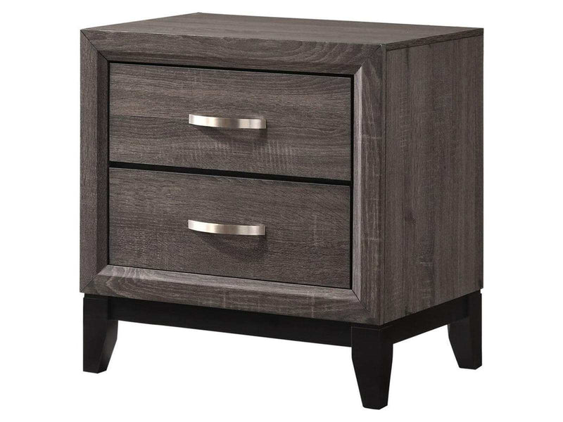 Akerson Gray Nightstand - Ornate Home
