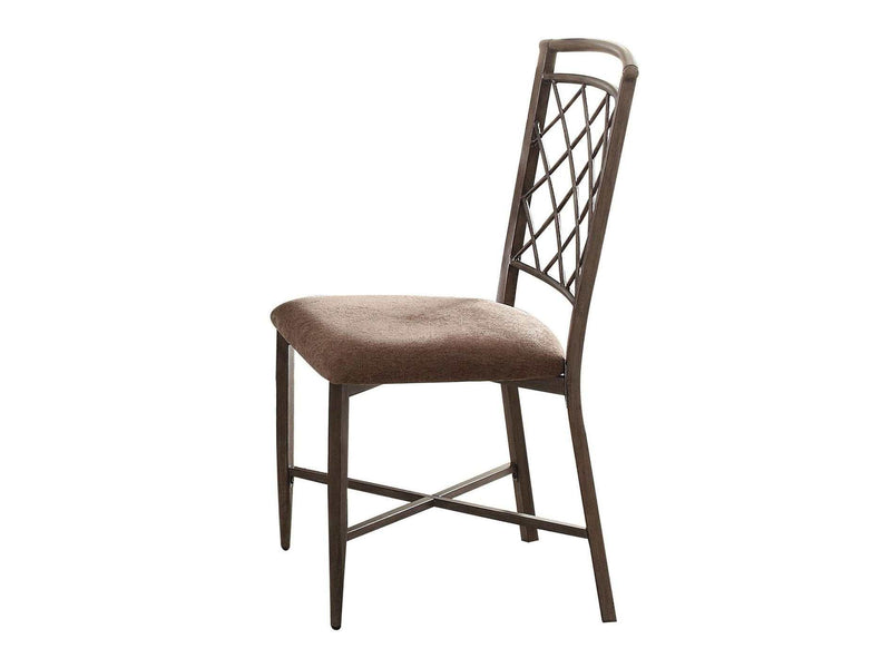 Aldric Fabric & Antique Side Chair - Ornate Home