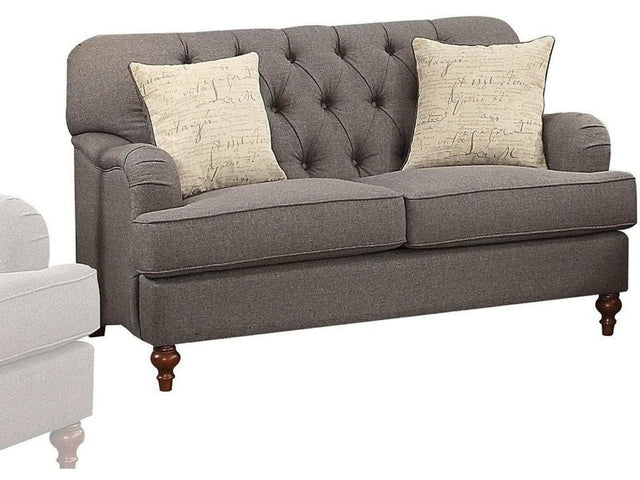 Alianza Dark Gray Loveseat - Ornate Home