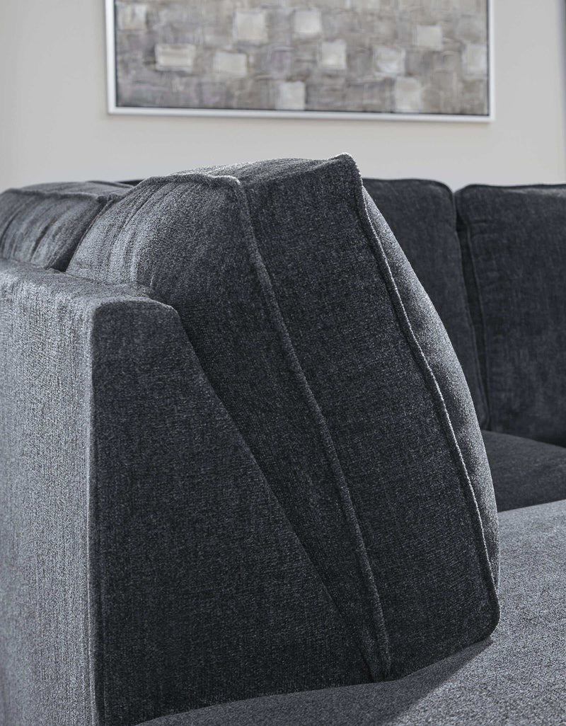Altari Slate Full Sleeper Sectional Sofa w/ LAF Chaise - Ornate Home