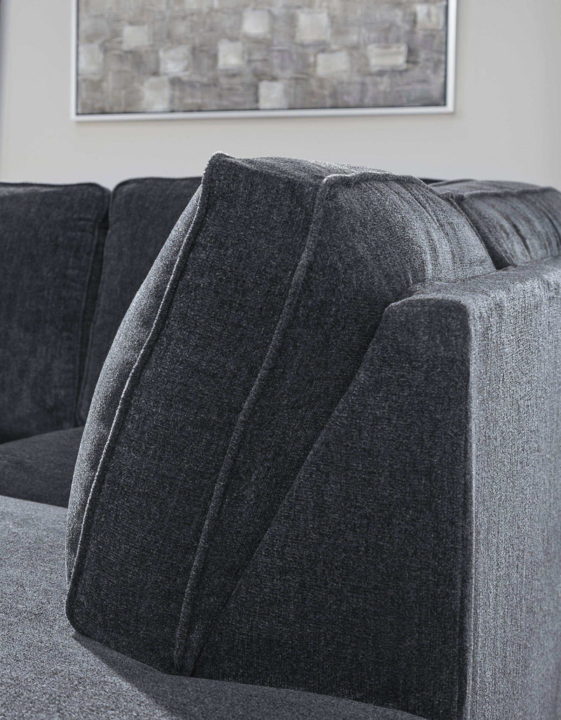 Altari Slate Full Sleeper Sectional Sofa w/ RAF Chaise - Ornate Home