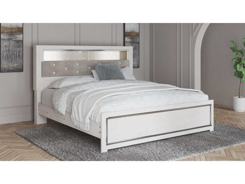 Altyra King Panel Bookcase Bed - Ornate Home