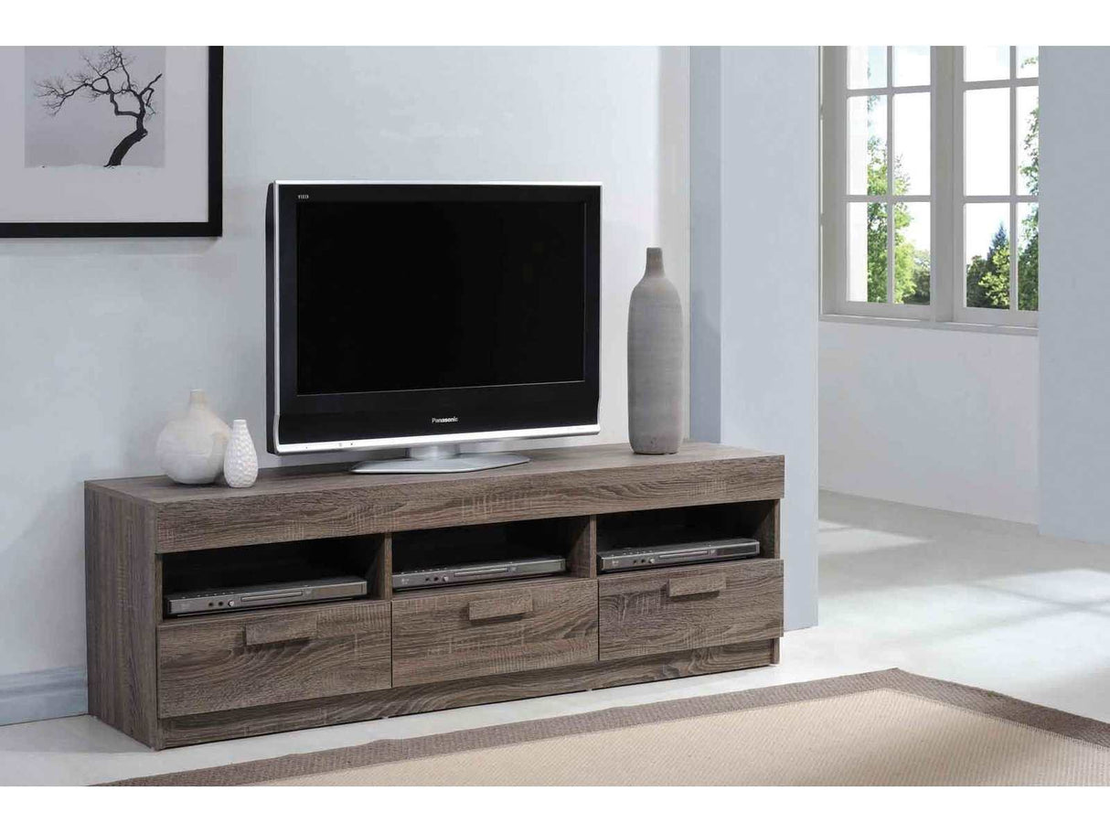 Alvin Rustic Oak 60" TV Stand - Ornate Home