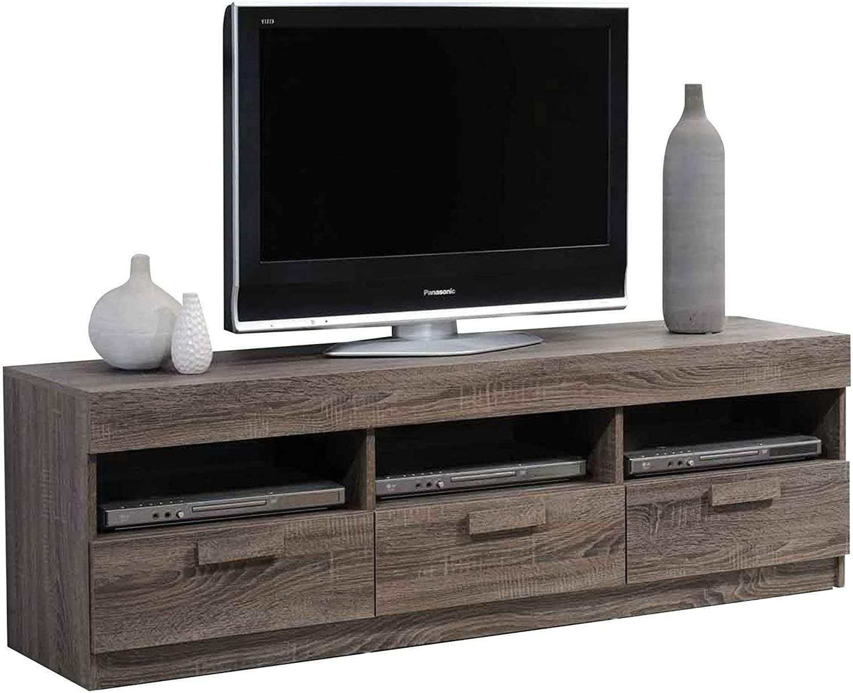 Alvin Rustic Oak 60" TV Stand - Ornate Home