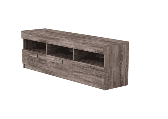 Alvin Rustic Oak 60" TV Stand - Ornate Home