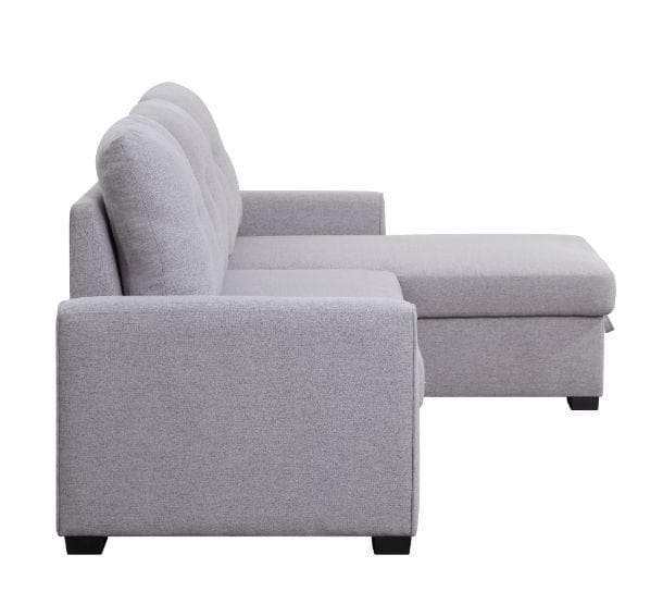 Amboise - Gray - Sectional Sleeper Sofa w/ Storage - Ornate Home