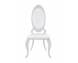 Antoine Cream & Chrome Side Chairs (Set of 2) - Ornate Home