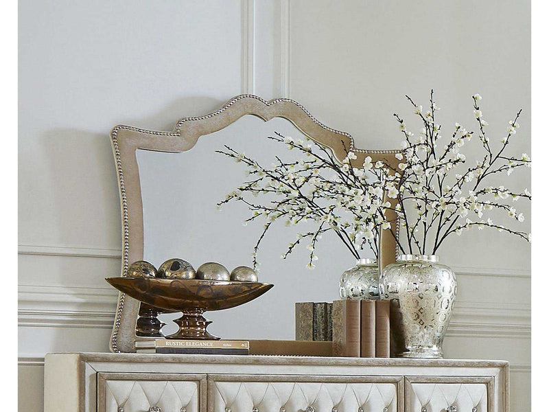 Antonella Ivory & Camel Dresser Mirror - Ornate Home