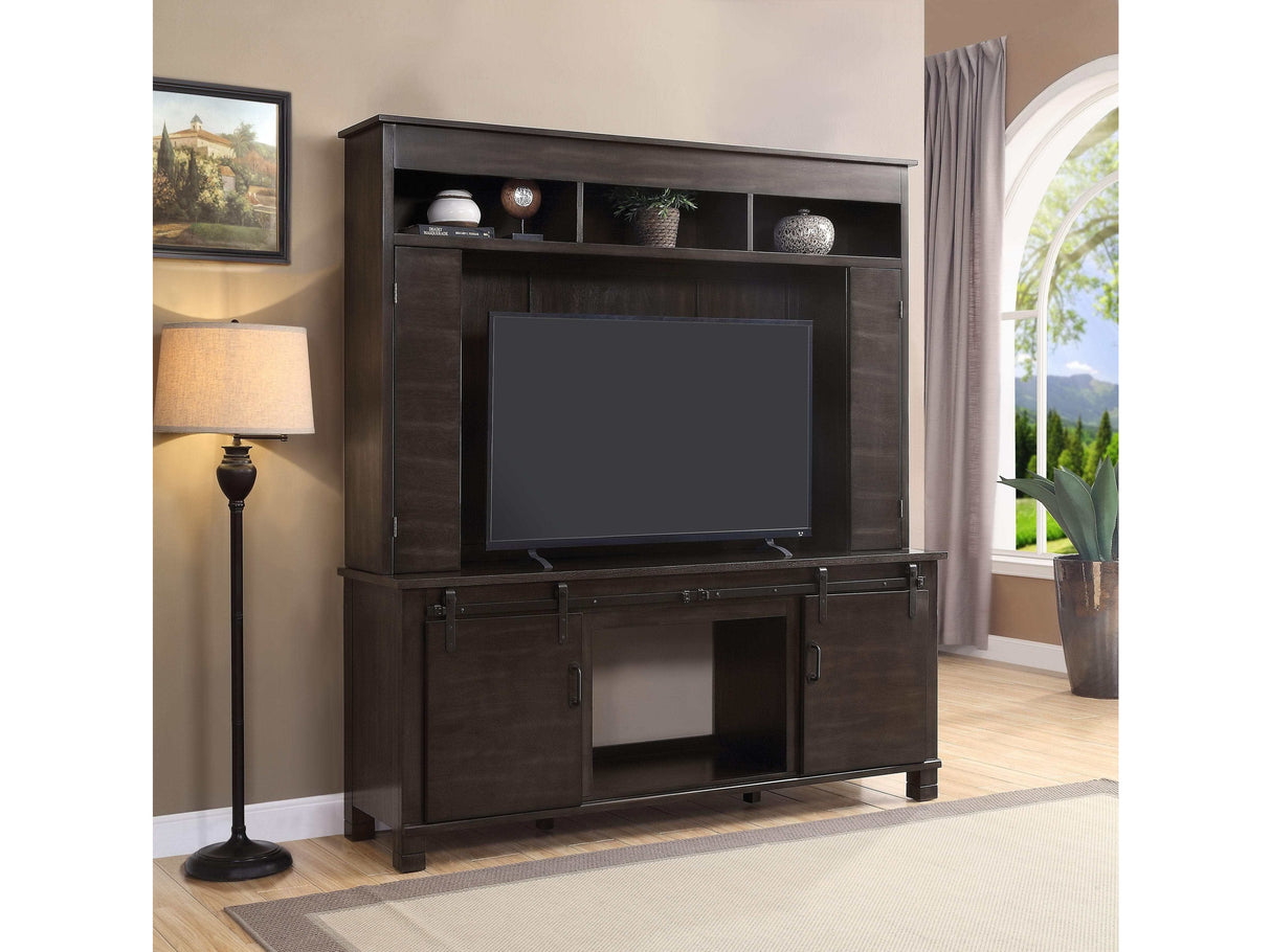 Apison Espresso Entertainment Center w/Fireplace - Ornate Home