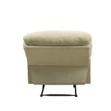 Arcadia Beige Microfiber Recliner (Motion) - Ornate Home