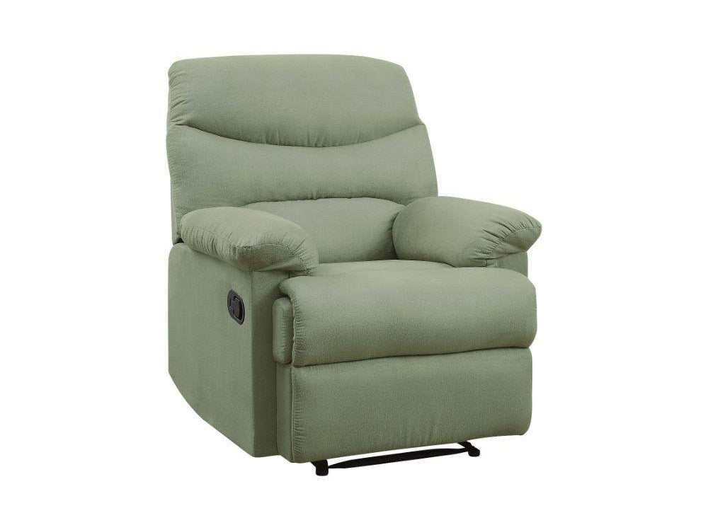 Arcadia Sage Microfiber Recliner (Motion) - Ornate Home