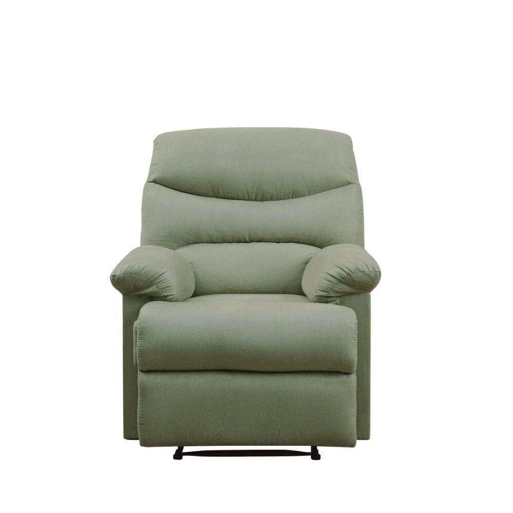 Arcadia Sage Microfiber Recliner (Motion) - Ornate Home