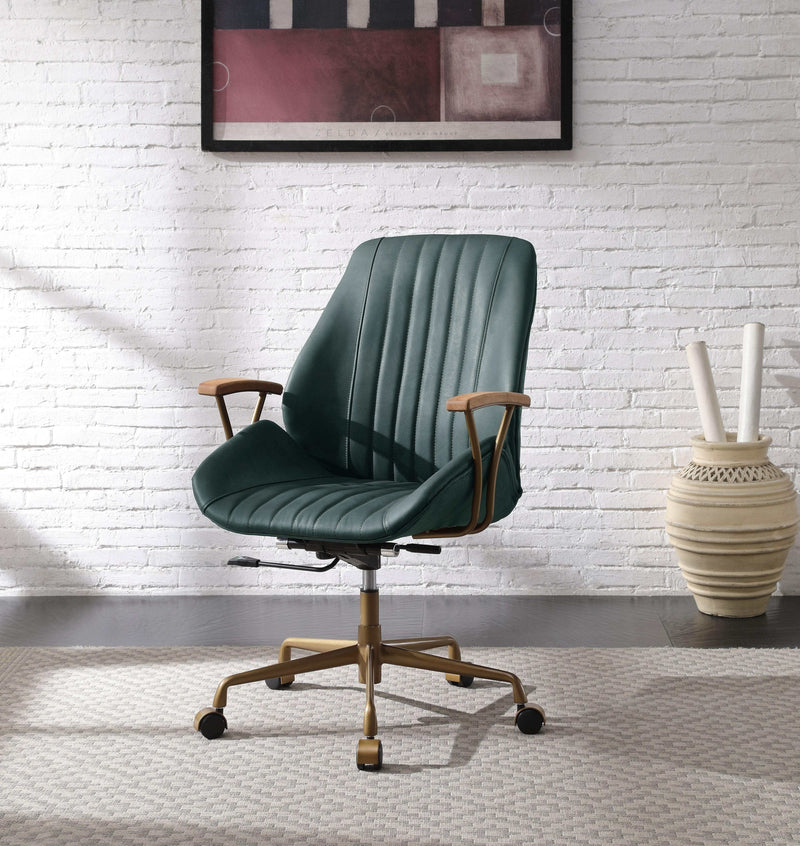Argrio Top Grain Leather Office Chair - Ornate Home