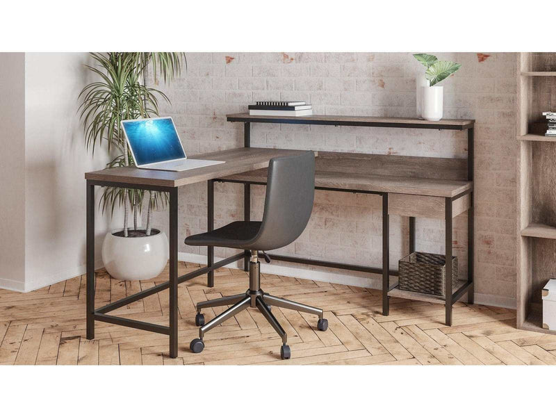 Arlenbry Home Office L-Desk with Storage - Ornate Home