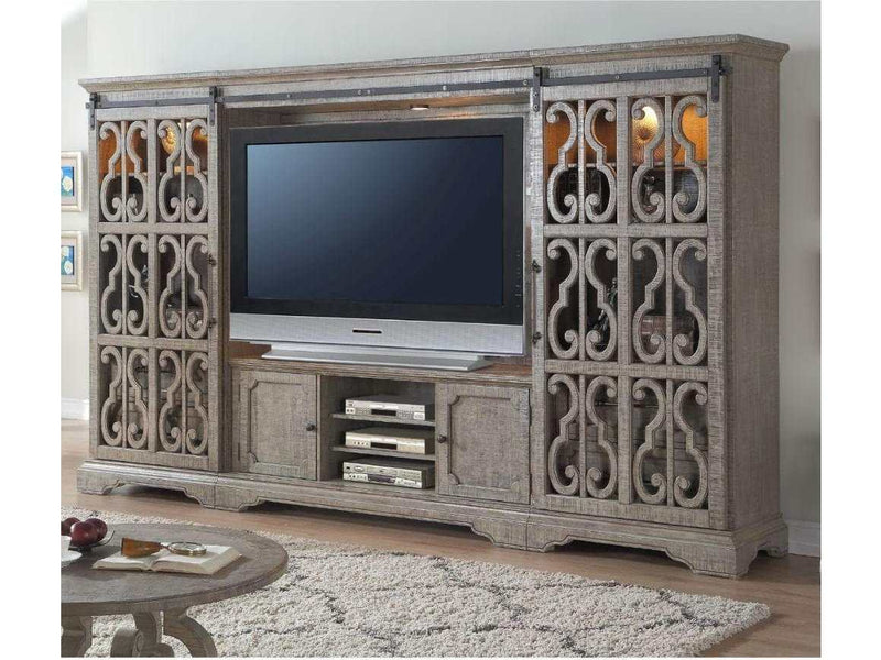 Artesia - Salvaged Natural - Entertainment Center & 65" TV Stand - Ornate Home
