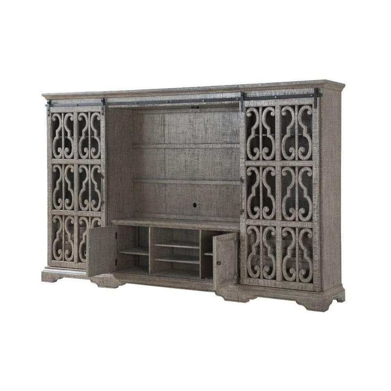 Artesia - Salvaged Natural - Entertainment Center & 65" TV Stand - Ornate Home